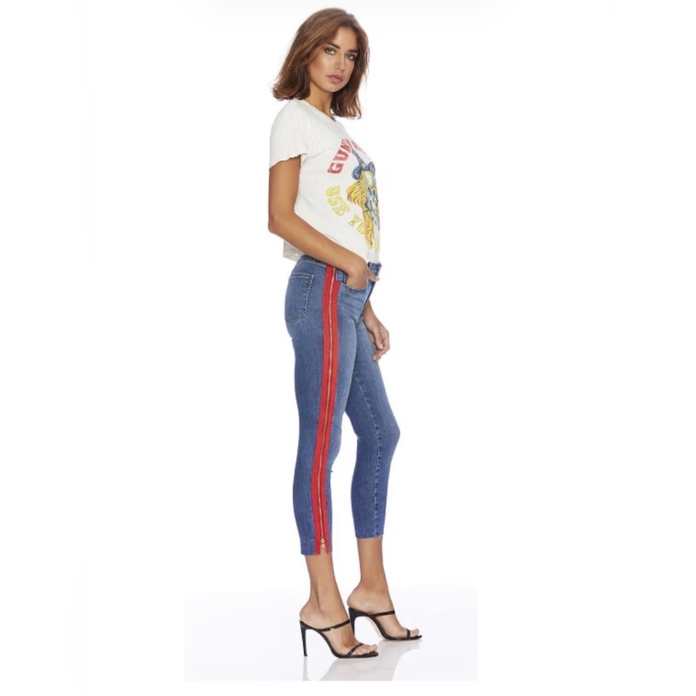 Etienne Marcel luxury denim Women's Jeans with Red Zipper